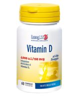 LongLife Vitamin D 4000 UI – Integratore Vitamina D3 60 Compresse