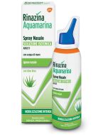 Rinazina Aquamarina Spray Nasale Isotonico Intenso Lavaggio Nasale Acqua di Mare e Aloe Vera 100 ml