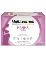 Multicentrum Mamma DHA Integratore Alimentare Multivitaminico Gravidanza 30 Compresse + 30 Capsule Molli