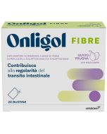 Onligol fibre integratore per la regolarità del transito intestinale 20 bustine gusto prugna
