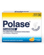 Polase Classico Magnesio e Potassio Integratore Alimentare Sali Minerali Gusto Arancia 36 Bustine