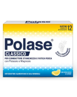 Polase Classico Magnesio e Potassio Integratore Alimentare Sali Minerali Gusto Limone 12 Bustine