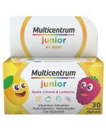 Multicentrum Junior Integratore Alimentare Vitamine Bambini 4+ Vitamina D3 Vitamina C Ferro 30 Compresse