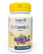 LONGLIFE - Olio di Lavanda Bio 60 Perle - Integratore per il rilassamento