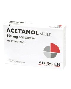 Acetamol 500 mg Adulti Paracetamolo 20 Compresse