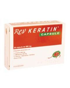 Rev Keratin Integratore per Unghie e Capelli 30 Capsule