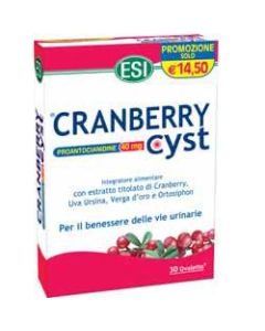 Esi Cranberry Cyst Integratore Vie Urinarie 30 Ovalette