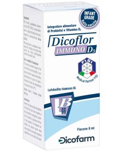 DicoFlor Immuno D3 Integratore di Vitamina D e Probiotici 8 ml