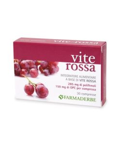 Farmaderbe Vite Rossa Integratore 30 Compresse