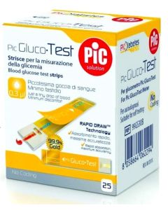 Pic GlucoTest Strisce Per La Misurazione Della Glicemia 25 Pezzi