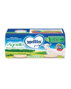 Mellin Omog Agnello 2x80g