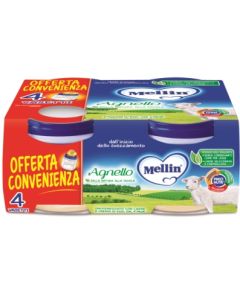 Mellin Omog Agnello 4x80g