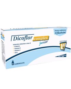 Dicofarm Dicoflor Complex Junior integratore per bambini 12 flaconcini 10 ml
