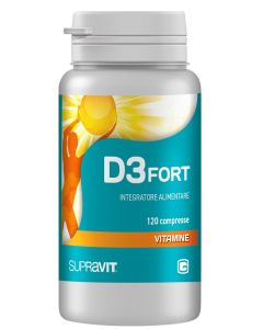 Cabassi & Giuriati Supravit - D3 Fort 2000UI Integratore Ossa, 120 compresse