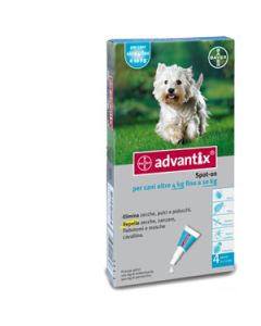 Advantix Spot-On Cani da 4 a 10 Kg 4 Pipette Monodose