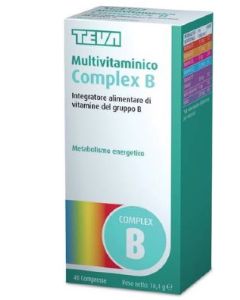 Teva Multivitaminico Complex B Integratore Vitamine Gruppo B 40 Compresse
