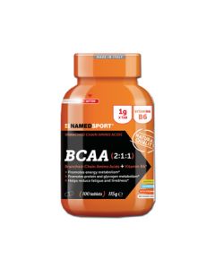  BCAA 100 compresse 100CPR integratore alimentare a base di aminoacidi ramificati e Vitamina B6 per lo sport NAMED