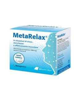 Metagenics Metarelax New Integratore contro Stanchezza, Stress e Tensione muscolare 20 bustine