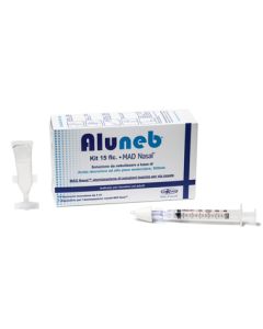 Aluneb Iso Kit 15 Flaconcini da Nebulizzare + Mad Nasale Siringa per Nebulizzazioni Nasali