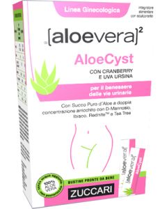 Zuccari AloeVera 2 AloeCyst Integratore Benessere Vie Urinarie 15 Stick