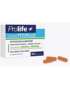 Prolife Enzimi FitoPlus Integratore di Enzimi Digestivi 20 Capsule