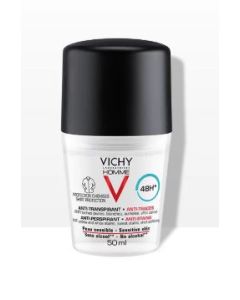 Vichy Homme Deodorante Anti-Traspirante Anti-Macchie 48h Pelle Sensibile 50 ml