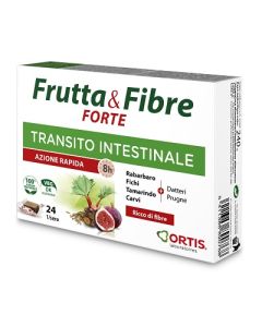Frutta e Fibre Forte Integratore per il Transito Intestinale Pigro Occasionale 24 Cubetti