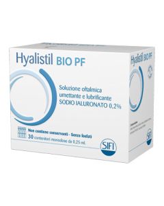 Hyalistil Bio PF Soluzione Oftalmica Umettante Lubrificante 0,2% Sodio ialuronato 30 Flaconcini Monodose