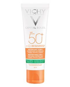 Vichy Capital Soleil Trattamento Opacizzante 3 In 1 SPF 50+ Viso 50 ml