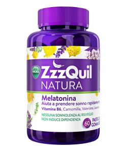 Vicks ZzzQuil Natura 60 pastiglie gommose per dormire