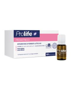 Prolife Pediatrico Integratore Fermenti Lattici Vivi Bambini 12 Flaconcini