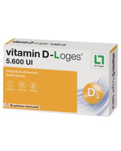 Vitamin D-Loges 30 Gelatine Masticabili Limone 42g