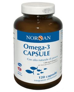 Norsan Omega-3 Capsule Integratore Con Olio di Pesce 120 Capsule