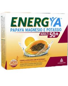 Energya 50+ Papaya Magnesio e Potassio Adulti Integratore Sali Minerali 14 Bustine