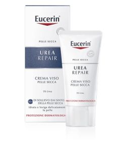 Eucerin UreaRepair 5% Urea Crema Viso Levigante Pelle Secca 50 ml