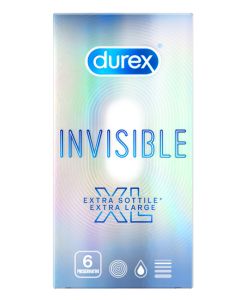 Durex Invisibile XL Extra Sottili Extra Large 6 Profilattici