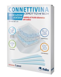 Connettivina Cerotto Hi Tech Medicazione Adesiva 6x7 cm 5 Pezzi