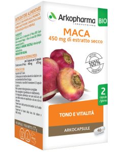 Arkocapsule Maca Bio Integratore Tonico Adattogeno 40 Capsule