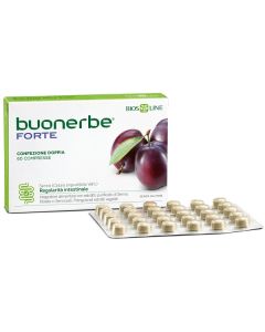 Buonerbe Forte 60 Compresse – Integratore per Regolarità Intestinale Naturale Bios Line