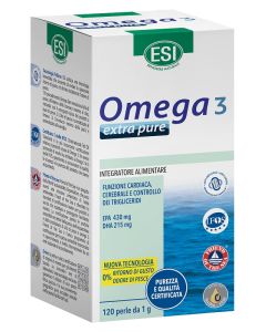 Esi Omega 3 Extra Pure per il sistema cardiovascolare 120 Perle
