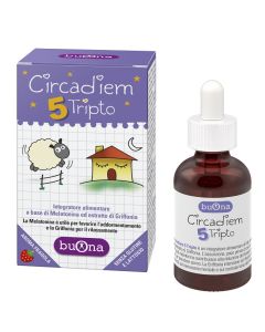 Buona Circadiem 5 Tripto Integratore Bambini per Sonno e Rilassamento Gocce 30 ml