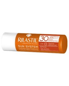 Rilastil Sun System Stick Trasparente SPF 30 Zone Sensibili Viso 4 ml 100%