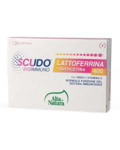 Alta Natura Scudo - Integratore Lattoferrina 400 + Quercetina, 30 Compresse