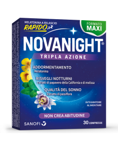 Novanight Tripla Azione Integratore A Rilascio Rapido Promo 30 Compresse