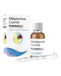 Dr. Pierpaoli Melatonina Liquida Integratore Sonno e Jet Lag 30 ml