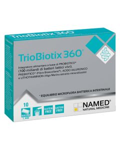 Named Triobiotix 360 Probiotico per Flora Intestinale 10 bustine