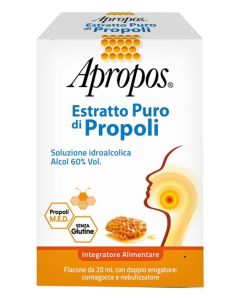 Apropos Estratto Puro Di Propoli Con Doppio Erogatore Spray E Contagocce 20ml