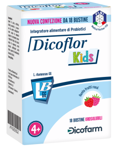 Dicoflor Kids Gusto Frutti Rossi 18 Bustine Orosolubili