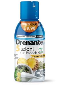 Forhans Puro Drenante 5 Azioni Con Baobab Gusto Ananas 500ml
