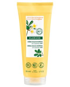 Klorane Crema Doccia Nutritiva Al Burro Di Cupuacu Bio Profumazione Fiori Di Frangipane 200 ml